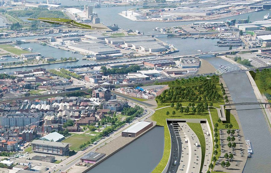 Antwerpen krijgt dubbeldekstunnel onder havens