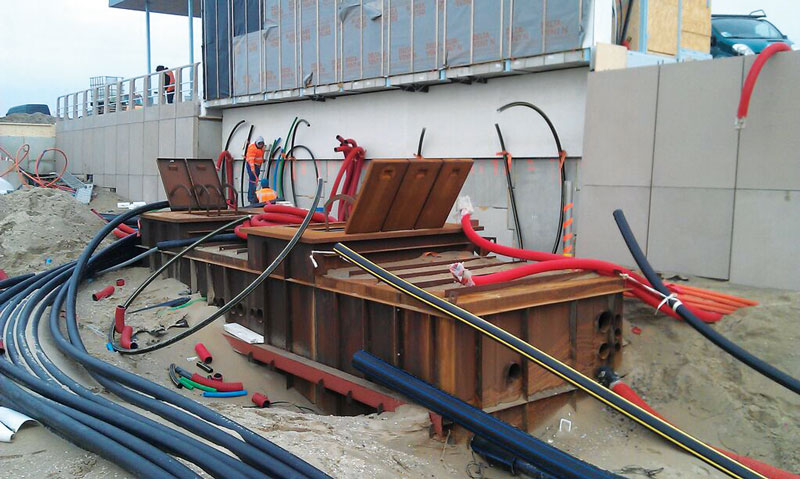 Bundelen onder de boulevard