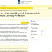 Inventarisatie grondwaterputten in grote steden