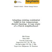 Adapting existing residential build to low temperature district heating