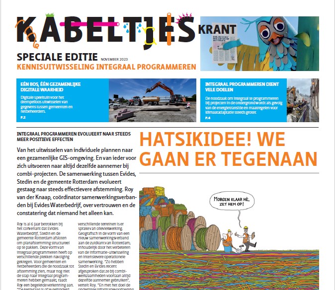 Nieuwe kabeltjeskrant! Thema: kennisuitwisseling integraal programmeren