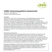 G500V Verkenning platform Geotechniek