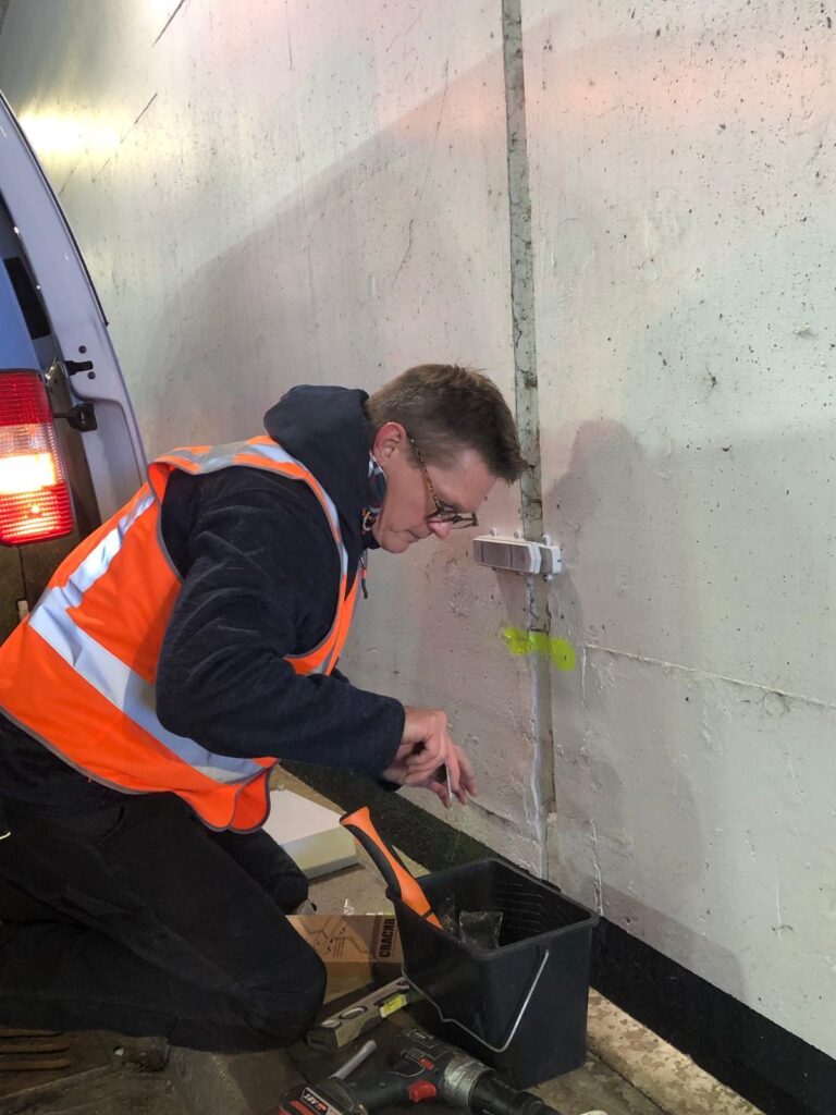 Verdieping najaar 2024_plaatsen van voegmeter in kiltunnel