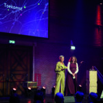 Programmamanagers Marjolein van der Ploeg en Edith Boonsma op het COB-jubileumcongres op 31 maart 2025