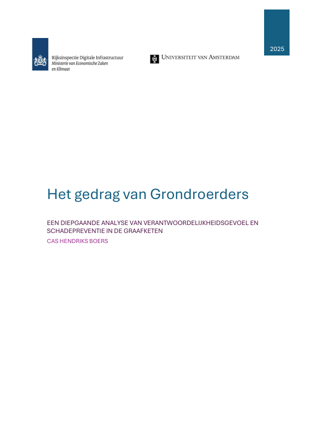Onderzoeksverslag Gedrag van grondroerders, Cas Hendriks Boers